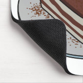 Tiramisu cake cartoon afbeelding muismat (Hoek)