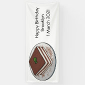 Tiramisu cake cartoon afbeelding spandoek (Verticaal)