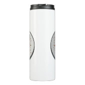 Tiramisu cake cartoon afbeelding thermosbeker (Achterkant)