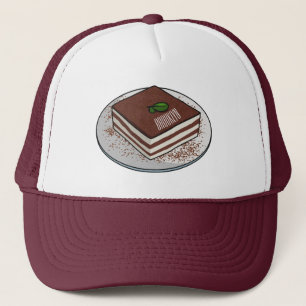 Tiramisu cake cartoon afbeelding trucker pet