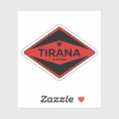 Tirana Albanese Vintage Sticker (Vel)