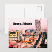 Tirana Albanië Briefkaart (Voorkant / Achterkant)