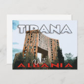 Tirana, Bezoek Albanië, briefkaart (Voorkant / Achterkant)