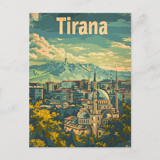 Tirana  briefkaart (Voorkant)