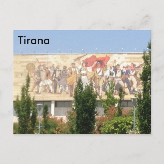 Tirana Briefkaart (Voorkant)