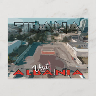Tirana, Carte postale Visite Albanie