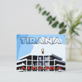 Tirana, Carte postale Visite Albanie (Debout devant)