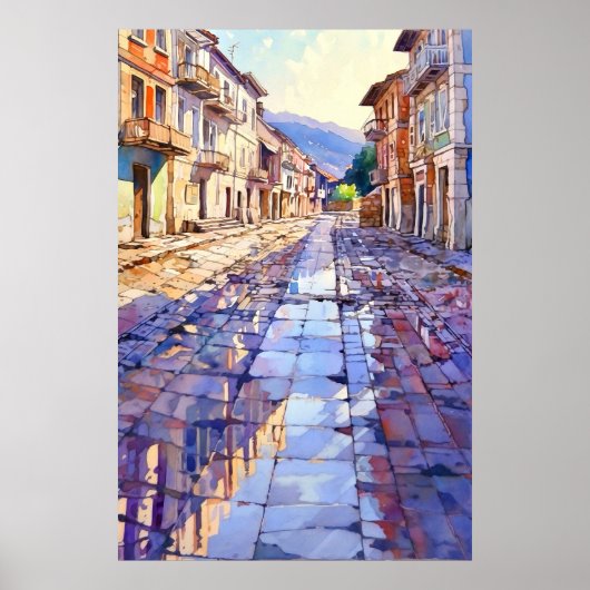 Tirana Old Street Art Print (Voorkant)