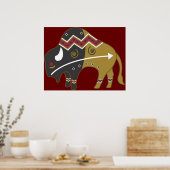 Tirbal Southwest Buffalo Poster Print (Keuken)