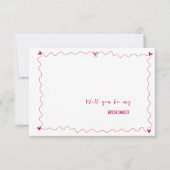 Tiré À La Main Serez-Vous Ma Carte De Proposition  (Devant)