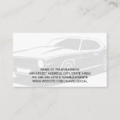 Tire and Wheel Service | Auto Tech Visitekaartje (Achterkant)