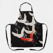 Tire ! Bois japonais. Tablier imprimé sur toute la (Recto)