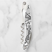 Tire-bouchon Abrégé sur Artsy 4 motif noir et blanc de (Devant)