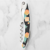 Tire-bouchon Aiguille à ananas tropicale Noir (Devant)