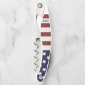 Tire-bouchon America Drapeau américain Motif américain (Devant)