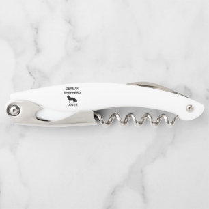 Tire-bouchon amoureux de berger allemand