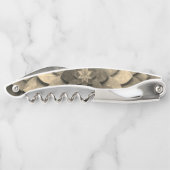 Tire-bouchon Antique Golden Mandala Art Fleur texturée (Dos)