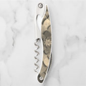 Tire-bouchon Antique Golden Mandala Art Fleur texturée (Devant)