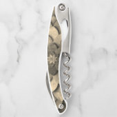 Tire-bouchon Antique Golden Mandala Art Fleur texturée (Dos)