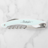 Tire-bouchon Aqua Monogramme Bière Vin Vin Bouteille Ouverture (Dos)