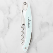 Tire-bouchon Aqua Monogramme Bière Vin Vin Bouteille Ouverture (Devant)