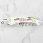 Tire-bouchon Aquarelle Donuts main peint Motif Whimiscal (Devant)