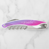 Tire-bouchon Aquarelle rustique Holographique Nom de la servant (Dos)