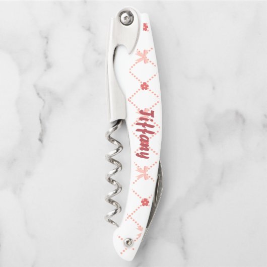 Tire-bouchon Arcs roses et jolie (Devant)