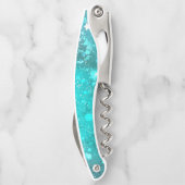 Tire-bouchon Arrière - plan à huile Turquoise de la menthe (Dos)