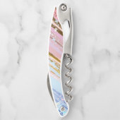 Tire-bouchon Arrière - plan rose texturé (Dos)