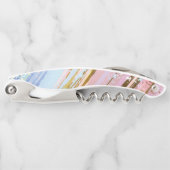 Tire-bouchon Arrière - plan rose texturé (Devant)