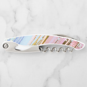 Tire-bouchon Arrière - plan rose texturé