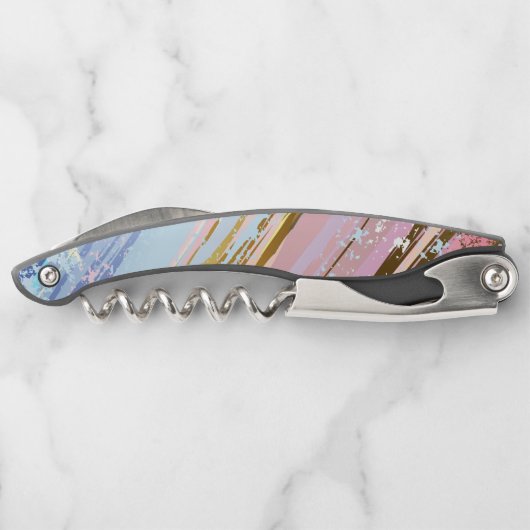 Tire-bouchon Arrière - plan rose texturé (Dos)