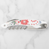 Tire-bouchon Art populaire chic de fleur sauvage (Dos)