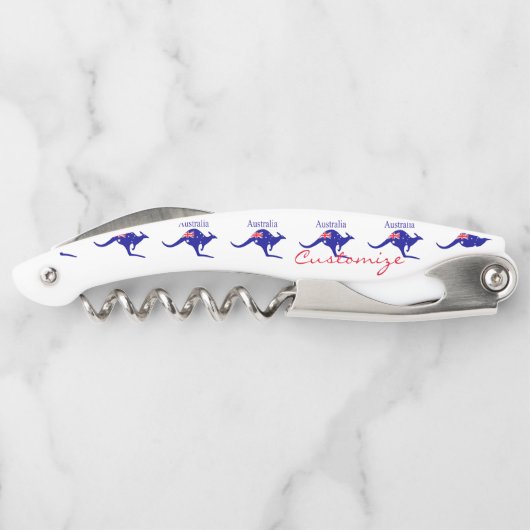 Tire-bouchon Australie : Drapeau Kangaroo Thunder_Cove (Dos)