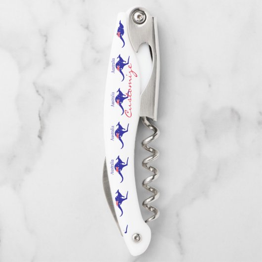 Tire-bouchon Australie : Drapeau Kangaroo Thunder_Cove (Dos)