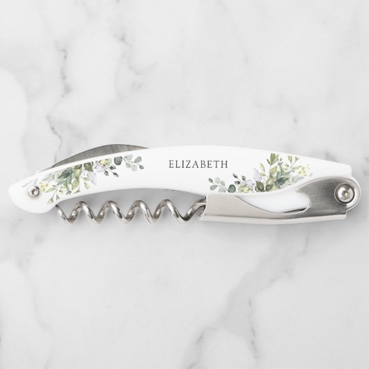 Tire-bouchon Baigneuse florale d'eucalyptus vert (Dos)