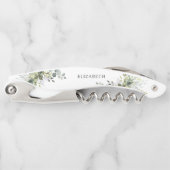 Tire-bouchon Baigneuse florale d'eucalyptus vert (Devant)