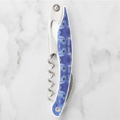 Tire-bouchon Baleines tueuses en Pleine lune - Dessin d'art - B (Devant)