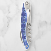 Tire-bouchon Baleines tueuses en Pleine lune - Dessin d'art - B (Dos)