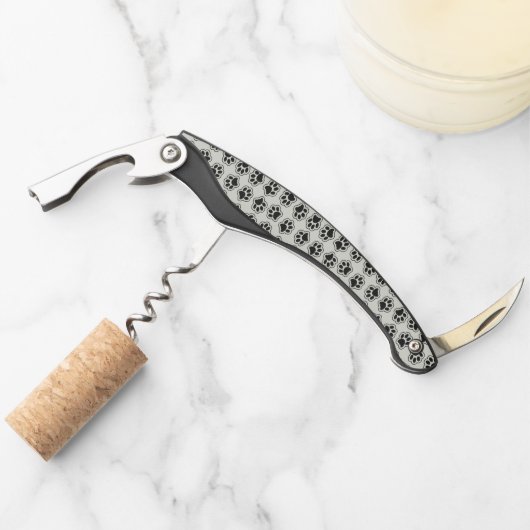 Tire-bouchon Balles noires, Paws de chien, Paws de chat, Plan (Devant)