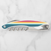 Tire-bouchon Bande des tons rose et bleu (Dos)