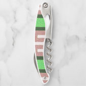 Tire-bouchon Bande d'ouverture de la bouteille à vis (Dos)