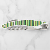 Tire-bouchon Bandes blanches vert mignonne (Dos)