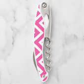 Tire-bouchon Bandes géométriques roses (Dos)