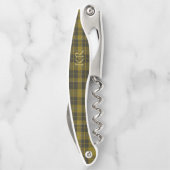 Tire-bouchon Barclay Tartan avec vos initiales, Scottish Plaid (Dos)