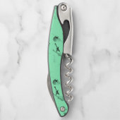 Tire-bouchon Basse guitare Jazz Rock Aqua 1 Monogramme Corkvis (Dos)