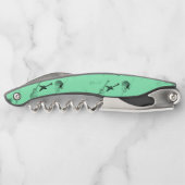 Tire-bouchon Basse guitare Jazz Rock Aqua 1 Monogramme Corkvis (Dos)