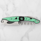 Tire-bouchon Basse guitare Jazz Rock Aqua 1 Monogramme Corkvis (Devant)