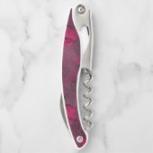 Tire-bouchon Belle florale violette (Dos)